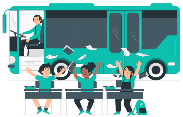 Autobús escolar y gestión de extraescolares con AulaPay